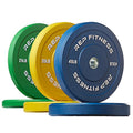 REP Color Bumper Plates LB Olympic Barbell Weights – Rubber Training Discs for Home Gym Strength Lifting, Low Bounce Durable, Weight Pairs & Sets 10 15 25 35 45 Pound Options - color: H. 210lb Color Set