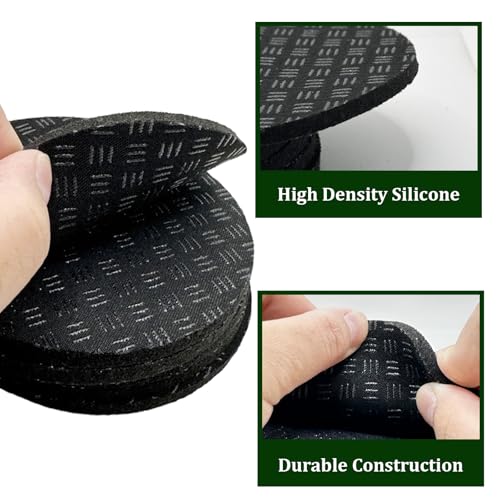 6PCS Non-Slip Treadmill Mat Pads, 4" x 4" x 0.2" Double-Sided Silicone Anti Vibration Pads for Carpet & Hardwood Floors, Noise Reduction Exercise Equipment Mats for Walking Pad, Treadmill - size: 5MM - Round - 6PCS