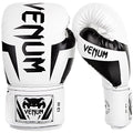 Venum Elite Boxing Gloves - color: White/Black, size: 10-Ounce