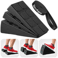 Squat Wedge Block Set of 3/5 - 960 LBS Capacity - Slant Board for Calf Stretching with 5 Stackable Angles - Calf Stretcher Slant Board - Workout Equipment - EPP Material for Exercise Equipment & Physical Therapy - color: Black&Black