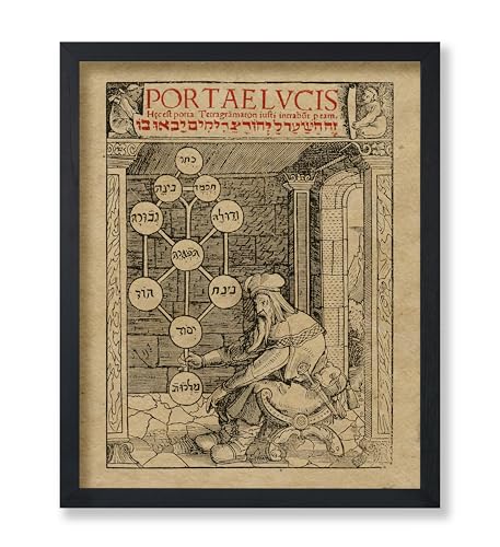 Poster Master Vintage Portae Lucis Poster - Retro Gates of Light Print - Jewish Art - Gift for Men & Women - Wall Decor for Living Room, Bedroom, Dorm or Office - 8x10 UNFRAMED Wall Art - color: Style-16, size: 8"L x 10"W