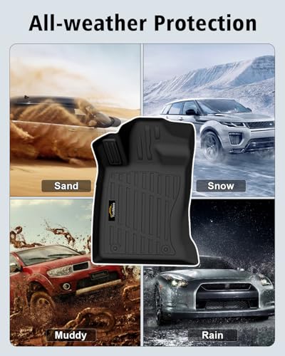 Floor Mats Custom for Subaru Outback 2026 All Weather TPE Rubber Protection 1st and 2nd Row Anti-Slip Floor Liners for Outback 2026 Accessories, Black - size: For Subaru Outback 2026