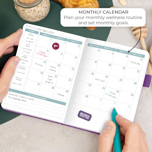 Clever Fox Food Journal Pocket - Daily Food Diary, Meal Planner to Track Calories & Nutrients, Weight Loss Tracker Notebook, 4x5.5” (Purple) - color: Purple, size: Pocket (4.0'' x 5.5'')