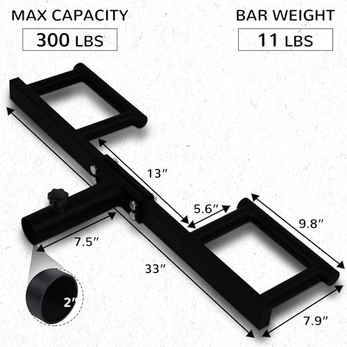 Fitvids Upgraded Adjustable Jammer Arms, Lever Arms, Monolift Attachments Rated 600 LB Per Arm, Fits Racks at All Post Sizes and Hole Sizes, Pair - style: B-shape