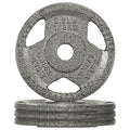 Fitvids 1 Inch Standard Barbell Weight Plates, 2.5 LB to 45 LB Plates for Home Gym Strength Training, Triple-handle Design - style: 2.5LBx 4