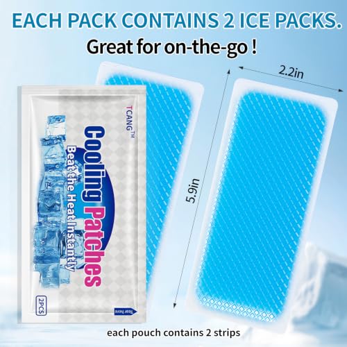 30 Pack Instant Cooling Ice Packs for Outdoor Activities Summer Heat Relief - Large Disposable Cooling Patches for Neck Body, Camping Hiking Sports, Instant Temperature Drop - size: 30 Packs