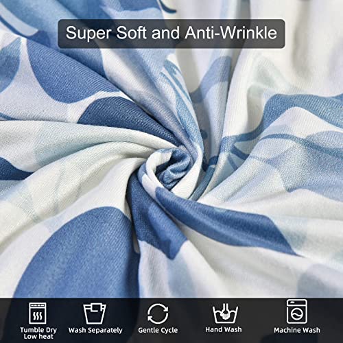 NILUOH Wingback Chair Slipcover 2 Pieces, Stretch Spandex Wingback Chair Covers Washable Slipcover for Wingback Armchairs Non-Slip Furniture Protector with Elastic Bottom for Living Room - color: 22