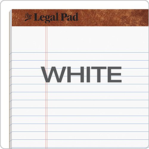 TOPS 8.5 x 11 3/4 Legal Pads, 12 Pack, The Legal Pad Brand, Wide Ruled, White Paper, 50 Sheets Per Writing Pad, Made in the USA (7533) - size: 8-1/2 x 11-3/4