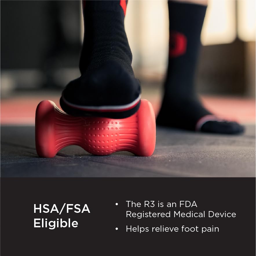 ROLL Recovery R3 (Sea Salt Gray) - Orthopedic Foot & Plantar Fascia Massage Roller - color: Sea Salt Gray