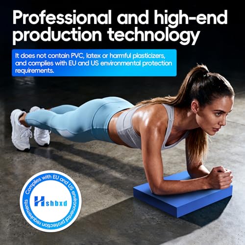 Professional Balance Pad for Physical Therapy and Stability Training | Nonslip foam balance cushion for exercise, yoga, fitness, stretching, and physical therapy routines - color: Purple, size: 15.7*13.0*2in