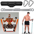 DASKING Detachable Resistance Bands Bar 30"/35.4"/38.5" Length Max Load 500LBS for Home Gym Full Body Workout Fitness Bar - style: Total Length:75cm/30"