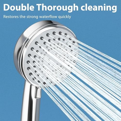 Lumkew Shower Head Cleaning Brush for Small Hole,Multifunctional Shower Head Cleaner Tool Anti-Clogging Nozzle with Storage Boxes, Showerhead Cleaning Brushes Picks for Household Bathroom, White