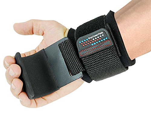 Weight Lifting Rod Hooks Heavy Duty Wrist Wraps Power Weight Lifting Training Gym Grips Straps Set of 2 - color: Flat Black 2 Hooks, size: MEN-Wrist Size Large