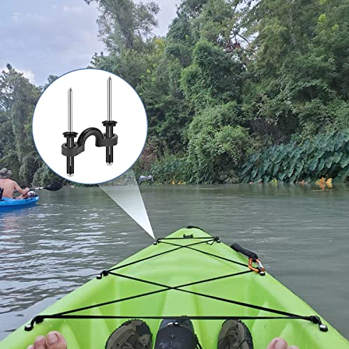 HLOGREE Kayak Handles 2/4 Pack,Kayak Carry Handle with Rivets,Kayak Replacement Handles,Kayak Handles for Emotion/Pelican/Hobie/Lifetime/sit on top/Ocean/Wilderness Accessories,Kayak Parts - color: Gray - 4PCS Kayak Handles