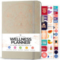 Legend Wellness Planner & Food Journal – Daily Diet & Health Journal with Exercise & Weight Loss Tracker – Nutrition Diary, 6 Months (Foggy Alps) - color: Foggy Alps Gold Foil, size: A5 (5.8” x 8.3”)