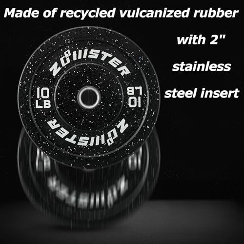 2-inch Bumper Weight Plate Olympic Plate Hi-Temp Bumper Weight Plate with Steel Insert Strength Training Weight Lifting Plate-ODOR-FREE | NOISE-REDUCING | ABSORB IMPACT - size: 260LB Bumper Weight Plate Set