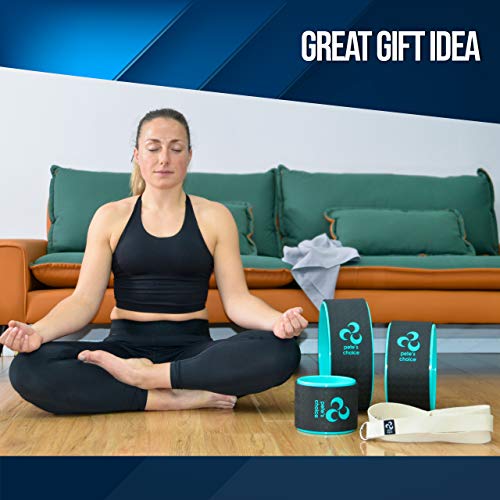 Yoga Wheel 3 Pack - Lose Weight, Get in Shape and Get Fit | Three Pack Yoga Wheel Set for Home Exercise and Workout - Improve Posture