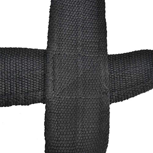 Figure 8 Lifting Straps for Deadlift,Weightlifting,Strongman,& Cross Training Strong Weightlifting Wrist Wraps - color: Black, size: Medium