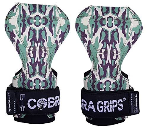 Cobra Grips Weight Lifting Gloves with Adjustable Neoprene Padded Wrist Wraps - Heavy Duty Alternative to Power Lifting Hooks for Deadlifts - color: FIT DitGreen, size: 4.25 - 7.0"