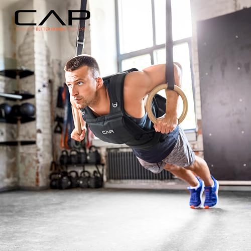 CAP Adjustable Weighted Vest 20–150 lbs for Strength Training, Running & Workouts, Weight Vest for Men & Women, Fitness Training Vest - style: 40lbs