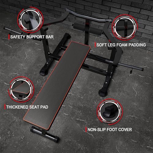Chest Bench Press Machine, Home Gym Workout Bench Equipment with Independent Converging Arms, Adjustable Flat Incline Bench for Chest, AB Workouts, Shoulder
