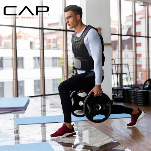 CAP Adjustable Weighted Vest 20–150 lbs for Strength Training, Running & Workouts, Weight Vest for Men & Women, Fitness Training Vest - style: 20lbs-C