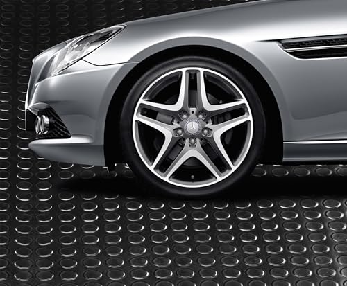 3mm Coin-Grip Rubber Flooring Roll - Easy to Cut Waterproof Anti-Slip Mat, Heavy Duty Floor Protection for Garage, Gym, Stable, Basement, Kennel, 4' x 6' - size: 4 ft x 6 ft x 0.1 in