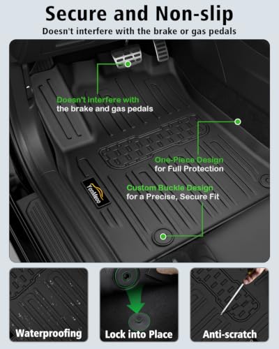 Floor Mats & Cargo Liner Custom Fit for Kia K4 Hatchback 2026 (Not for K4 Sedan) All Weather TPE Rubber Floor Liners Full Set Automotive Mat for K4 Hatchback Accessories - size: For Kia K4 Hatchback 2026