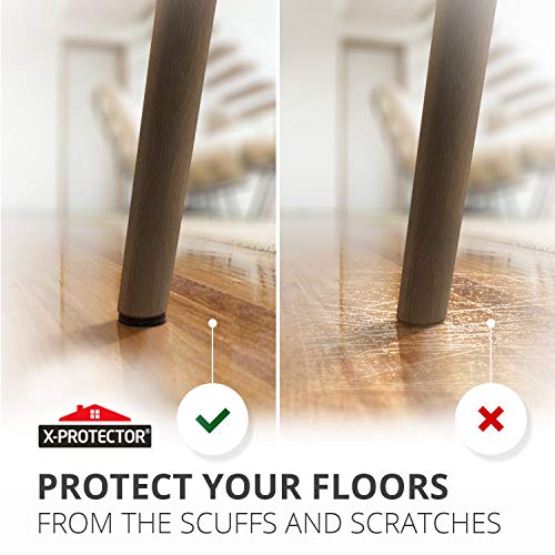 X-PROTECTOR Non Slip Furniture Pads - 8 pcs Premium Furniture Grippers 2"! | Self-Adhesive Rubber Feet Furniture Feet - Ideal Non Skid Furniture Pad Floor Protectors - Keep Furniture in Place! - size: 8 Round 2"