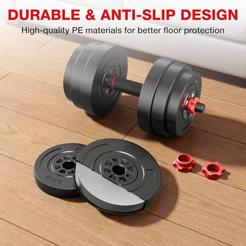 AD01 Adjustable Dumbbells Set, 30/45/70/92LBS Free Weight Set, 5 in 1 Weight Set Used as Kettlebells, Barbell, Push up Stand, Exercise Fitness for Home Gym Suitable Men/Women - size: 70LB(35LB Pair)