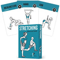 NewMe Fitness Stretching Workout Cards, Instructional Fitness Deck for Women & Men, Beginner Fitness Guide to Training Exercises at Home or Gym - style: Stretching