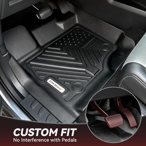 YITAMOTOR Floor Mats Compatible with Toyota 4Runner 2013-2024 & 2014-2023 Lexus GX460, Custom Fit Floor Liners 1st & 2nd Row All Weather Rubber Automotive Mats, Black - style: 13-24 Toyota 4Runner/2014-2023 Lexus GX460