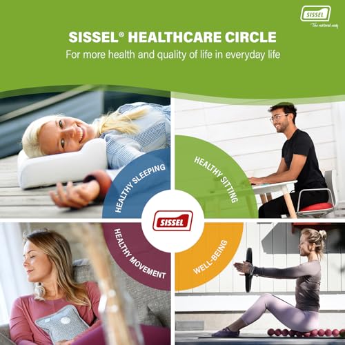 SISSEL SITFIT 14in Red | Active Sitting & Training | Strengthens Back & Pelvic Floor Muscles | Versatile Use: Legs & Veins | Adjustable Pressure | Includes Exercise Poster - color: Red