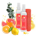 SwaytAway Fitness Mat Mist with Towel, 4oz Travel Size, 2 Pack, Citrus | Yoga Mat Spray with Towel Aromatherapy-Inspired Citrus and Eucalyptus Blend, Plant-Based, No Rinse, Refreshes & Deodorizes - size: 2 Count (Pack of 1)