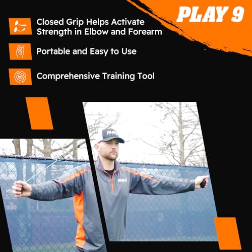 Play 9 Sports Resistance Exercise Bands Baseball Activation Elastic Training Athletes Equipment Bands - color: Ovoid - Black, style: Teen Closed Grip