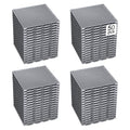 50 PCS Modular Interlocking Cushion Interlocking Floor Tiles with Hole Drainage Mat 10" x 10" Non Slip Pool Deck Mat Outdoor for Drain Deck Pool Patio Shower Kitchen Balcony (Grey) - color: Grey