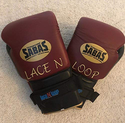 Lace N Loop Straps (Pair) - Lace-Up Boxing Glove Converter - color: Black