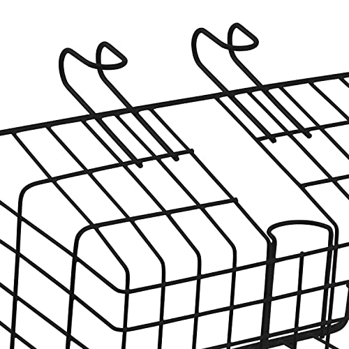 Retrospec Apollo-Lite Lift-Off Bike Basket - Detachable Steel Handlebar Basket with Carrying Handle for Commuting, Shopping & Beach Trips - 14.5in x 9.5in Weather-Resistant Biking Gear - color: Black
