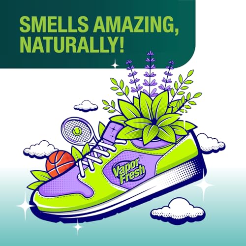 Vapor Fresh Shoe Deodorizer Spray, 4oz (Eucalyptus Lavender) - For Boots, Sneakers, Cleats, Sandals and More - Powerful Shoe Odor Eliminator With Essential Oils (1-pack) - size: 4 Fl Oz (Pack of 1)