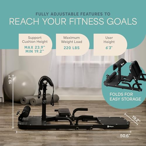 Lifepro Hip Thrust Machine – Adjustable Glutes Workout Equipment for Home – GluteBlast Foldable Booty Builder, Sissy Squat Machine, Thrust Glute Bench, Home Gym Glute Workout - style: Gluteblast
