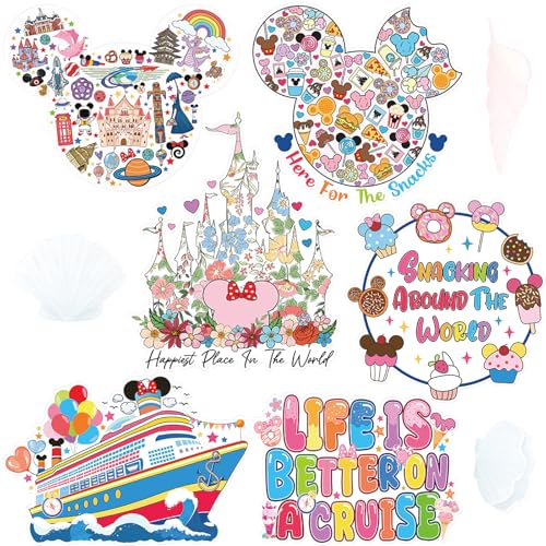 RiVolTa Mouse Cruise Door Magnets - 6 Pcs Cute Family Ship Cabin Magnetic Stickers Large Funny Mice Decorations Garage Stateroom Cabin Decal Accessories for Summer Party Carnival Holiday Fridge Decor - color: Ship