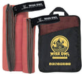 Wise Owl Outfitters Microfiber Camping Towel - Quick Dry Towel for Travel, Backpacking, Hiking, Beach, Gym & Yoga - Compact, Fast Drying & Lightweight - color: Red, size: Large (24x48) + Washcloth (12x12)