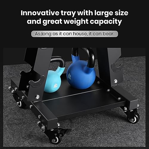 LIONSCOOL Premium Solid Steel Dumbbell Rack Stand Only, A-Frame Portable Weight Storage Organizer with Optional Tray and Wheels, Perfect for Home Gym Fitness Storage (200LBS/300LBS/700LBS Weight Capacity Available) - style: Large, 700 LBS
