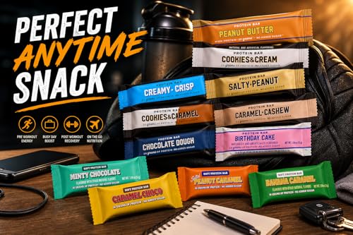 BarebeIIs Protein Bar Variety Pack Sampler, Protein Snacks with 20g of High Protein (12 Pack)