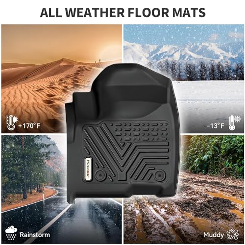 YITAMOTOR Floor Mats Compatible with Toyota Corolla Sedan 2020-2026 (Not Fit for Hatchback), TPE All Weather Automotive Corolla Floor Liners Custom Fit 1st & 2nd Row, Black - style: 2020-2026 Toyota Corolla Sedan (Not Fit for Hatchback)