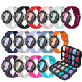 Sport Bands Compatible with Samsung Galaxy Watch 8 7 6 5 40mm 44mm Galaxy 6 Classic 47mm 43mm 8 Classic 46mm Bands Silicone Watch Bands&Storage Organizer for Women Men - size: 15 Pack-Galaxy 7/6/5/4/6 4 Classic/5 Pro