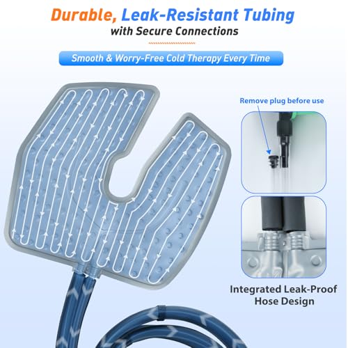 Ice Machine for Knee After Surgery – 19 QT (18L) Cold Therapy System with Timer, 5 Speeds – Circulating Cold Water for Knee, Back, Shoulder Pain Relief & Post-Surgery Recovery (Dad Gifts & Mom Gifts)