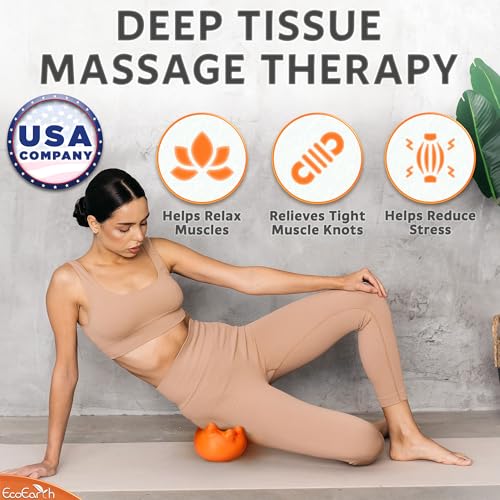EcoEarth Hip Massager for Psoas Release (Firm) - 14 Massage Nodes for Sciatica & Piriformis Syndrome Pain Relief - Trigger Point Deep Tissue Massage Tool for Hip & Lower Back Pain - style: Firm