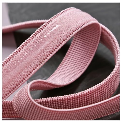 Multicolor Silicone Elastic Gripper Tape-10mm Stretch Non Slip Gripper Elastic for Garment, 5 Yards a Piece (Black) - color: Black