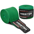 Meister Adult 180" Semi-Elastic Hand Wraps for MMA & Boxing (Pair) - color: Forest Green